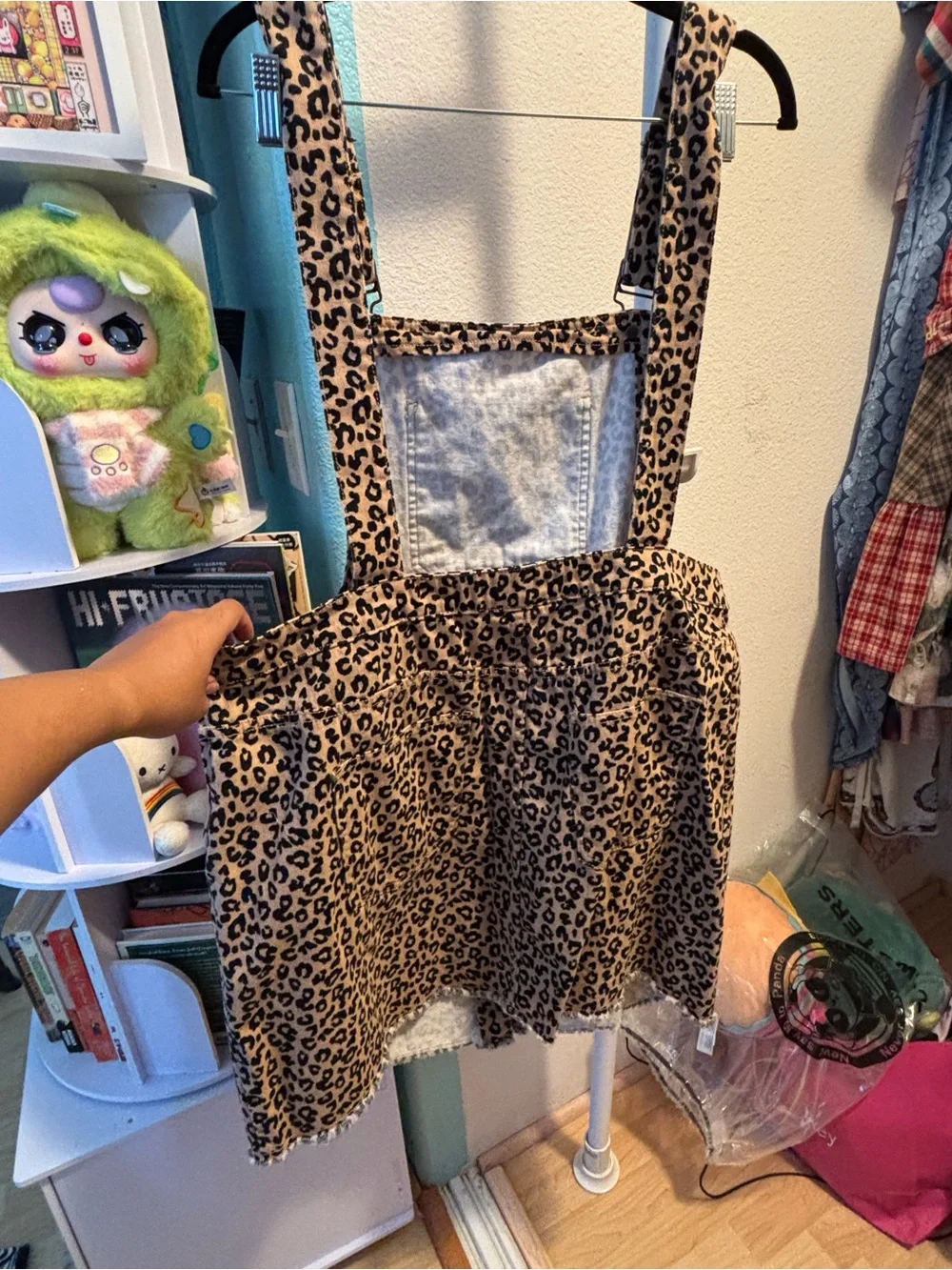 Forever 21 Leopard Print Asymmetical Skirtall / Overall Dress 2x